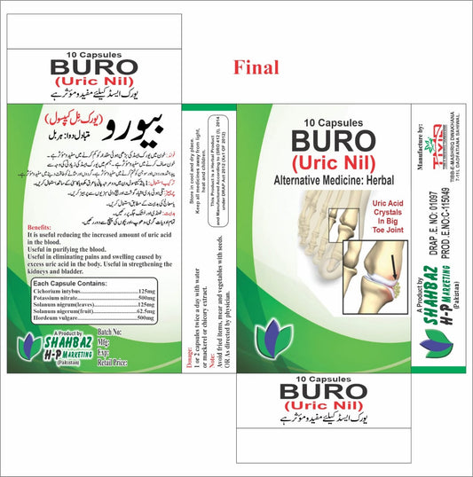 Buro (Uric Nil) – 10 Capsules